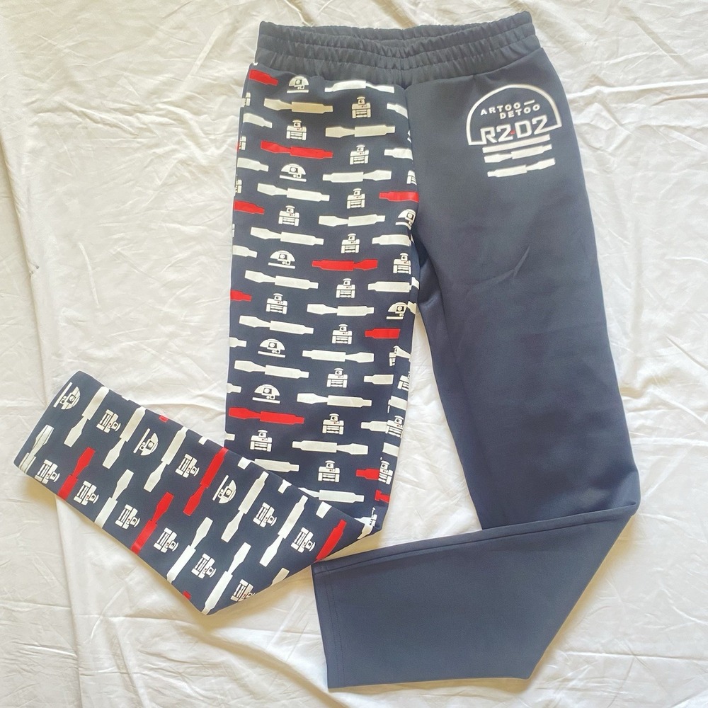 Disney Parks Star Wars R2-D2 Artoo Detoo Leggings Youth XS Gray Athletic Pants